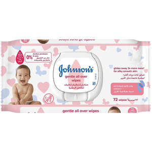Серветки вологі дитячі JOHNSON'S BABY (Джонсон Бебі) Лагідна турбота 72 шт